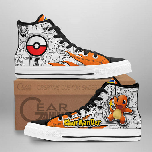Charmander High-Top Shoes Anime Custom