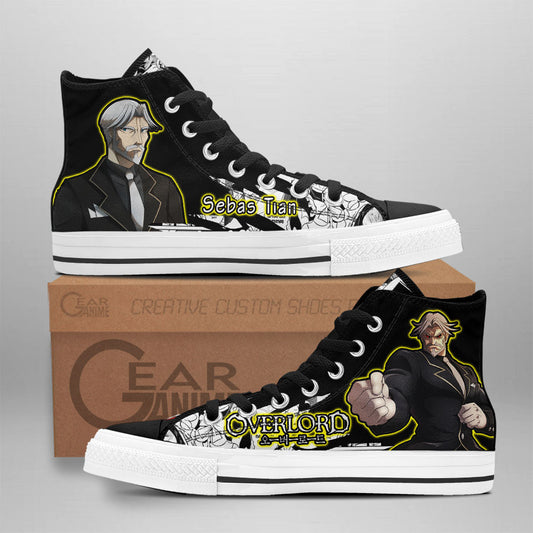 Sebas Tian Classic High-Top Sneakers - Custom Anime Design