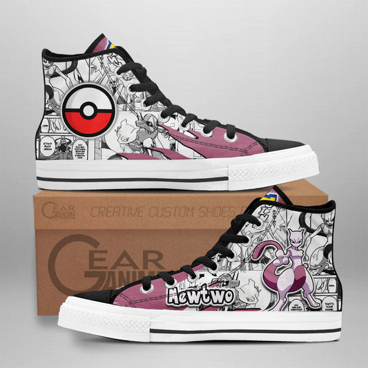 Mewtwo High-Top Shoes Anime Custom
