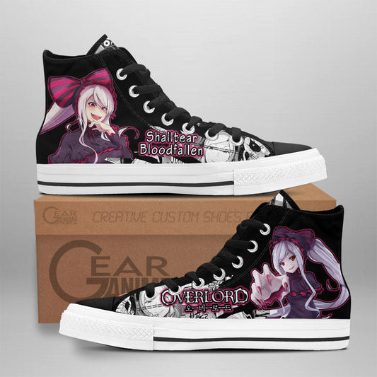 Shalltear Bloodfallen Classic High-Top Sneakers - Custom Anime Design