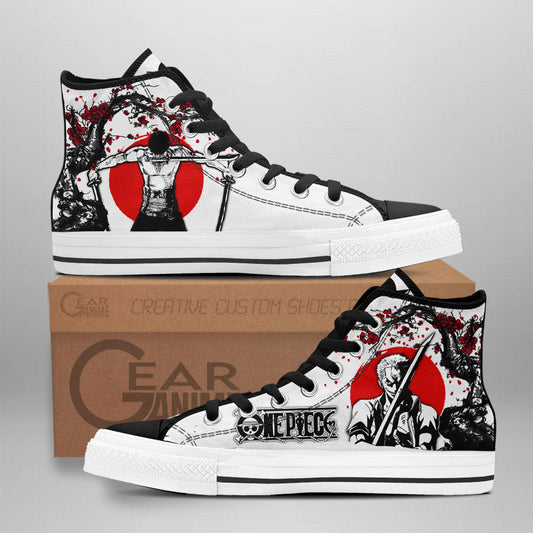 Zoro High-Top Shoes Anime Custom