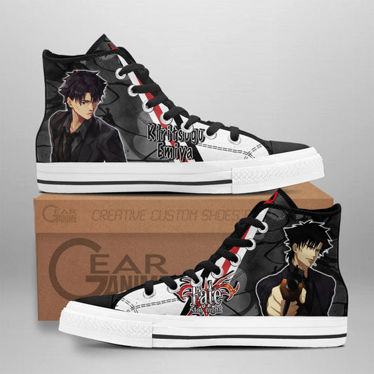 Kiritsugu Emiya Classic High-Top Sneakers - Custom Anime Design