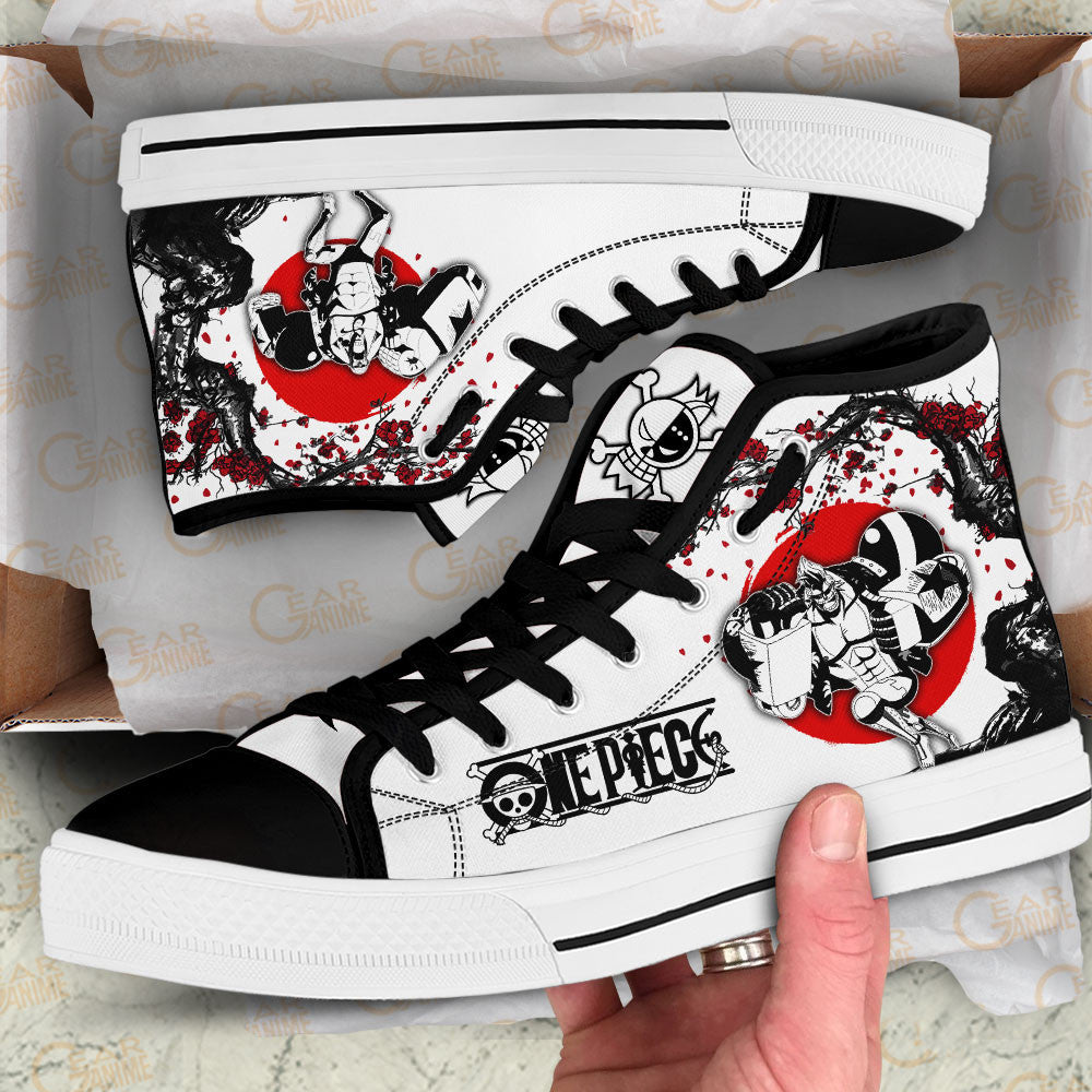 Franky Classic High-Top Sneakers - Custom Anime Design