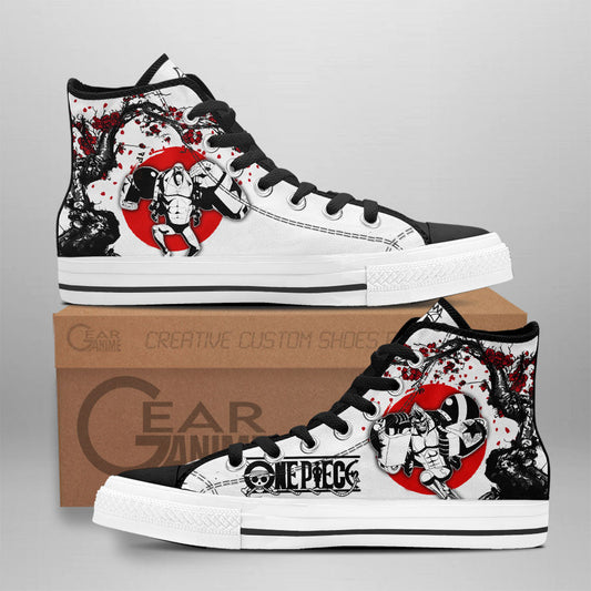 Franky Classic High-Top Sneakers - Custom Anime Design