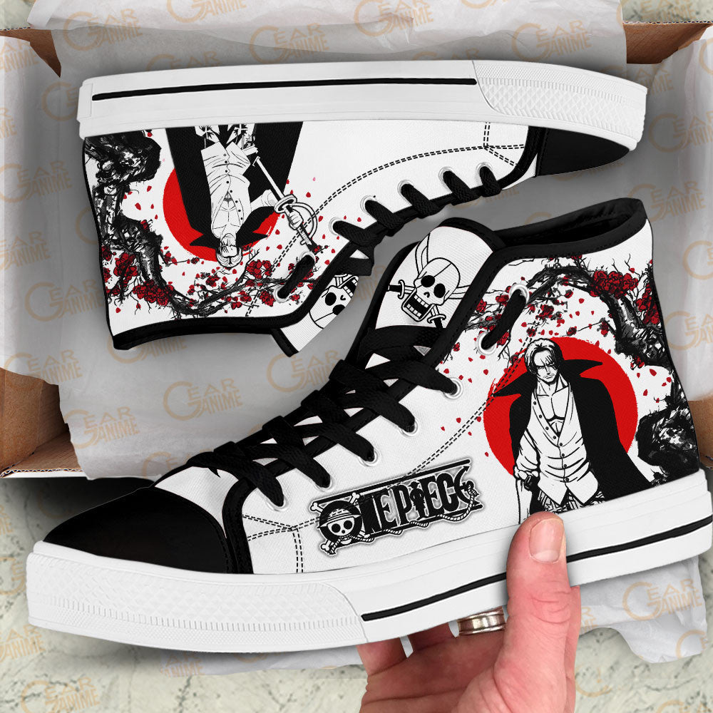 Shanks Classic High-Top Sneakers - Custom Anime Design