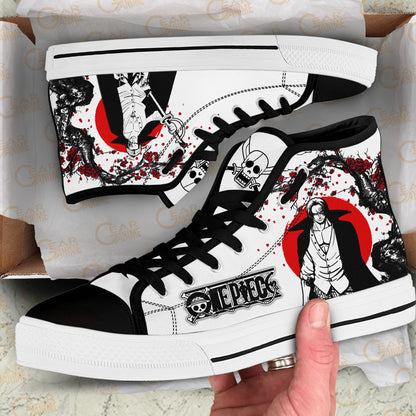 Shanks Classic High-Top Sneakers - Custom Anime Design
