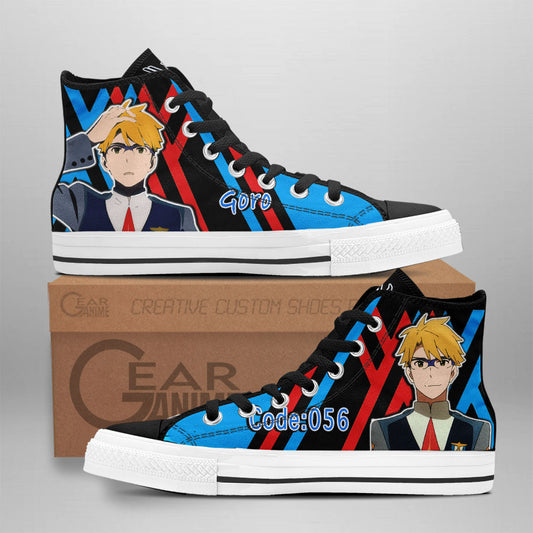 Goro Code 056 Classic High-Top Sneakers - Custom Anime Design