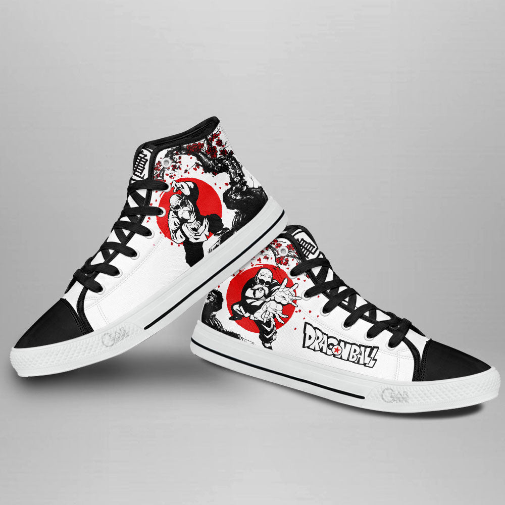 Master Roshi Classic High-Top Sneakers - Custom Anime Design