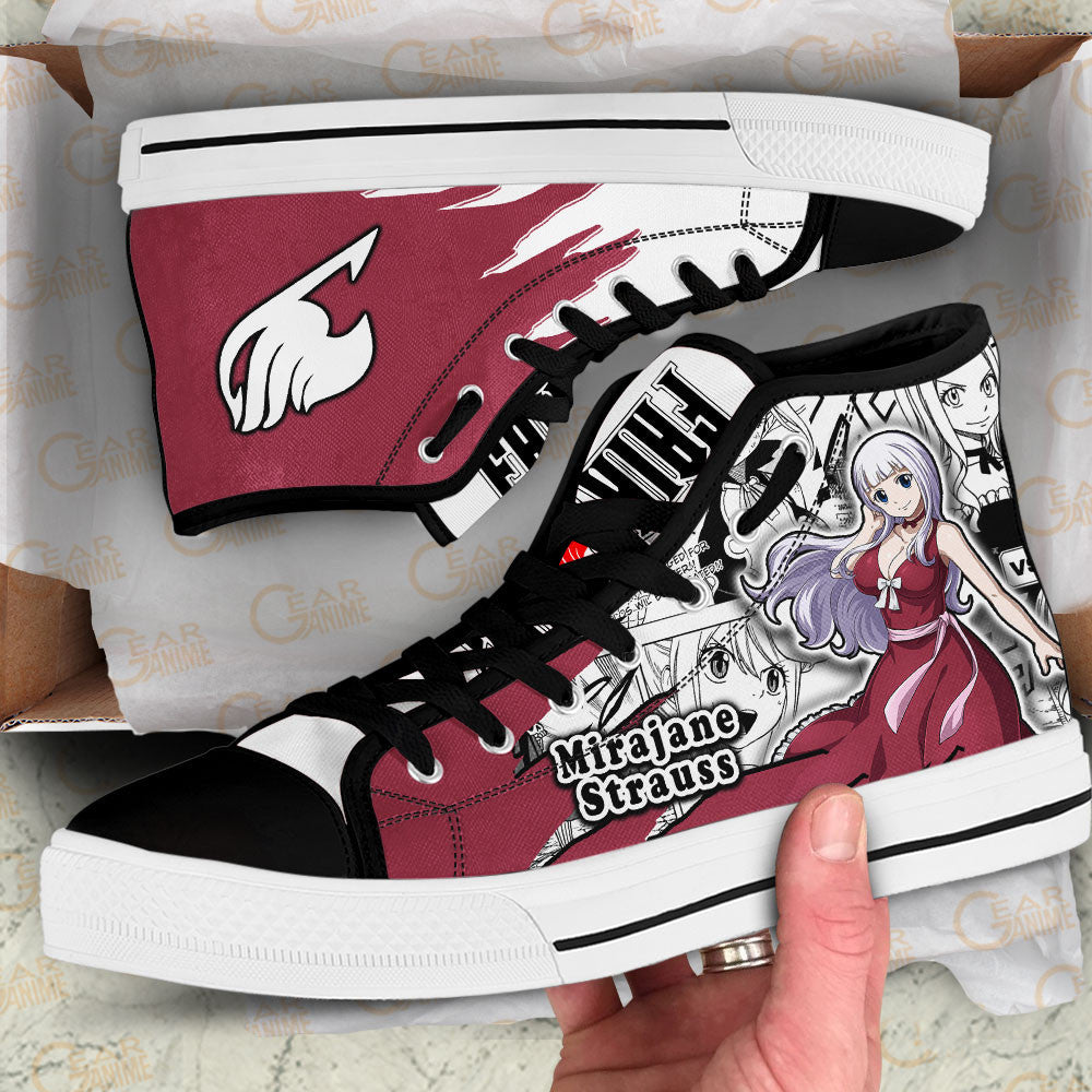 Mirajane Strauss High-Top Shoes Anime Custom