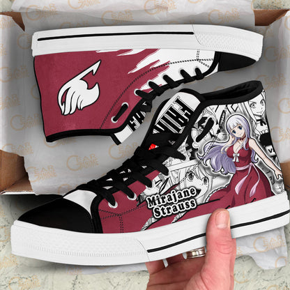 Mirajane Strauss High-Top Shoes Anime Custom