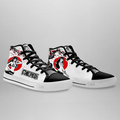 Nami Classic High-Top Sneakers - Custom Anime Design