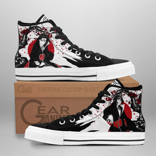 Itachi Uchiha High Top Shoes Custom NRT Anime Sneakers Japan Style - 1 - GearAnime