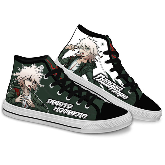 Nagito Komaeda Custom Anime High Top Shoes Gear Anime
