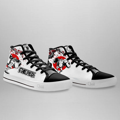 Franky Classic High-Top Sneakers - Custom Anime Design