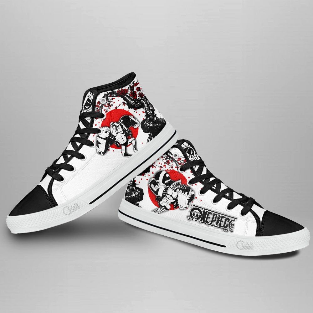 Franky Classic High-Top Sneakers - Custom Anime Design