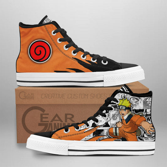 Uzumaki High-Top Shoes Anime Custom