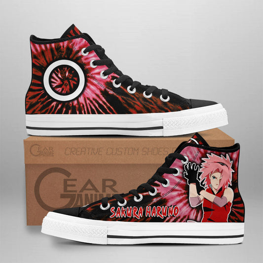 Sakura Haruno Classic High-Top Sneakers - Custom Anime Design