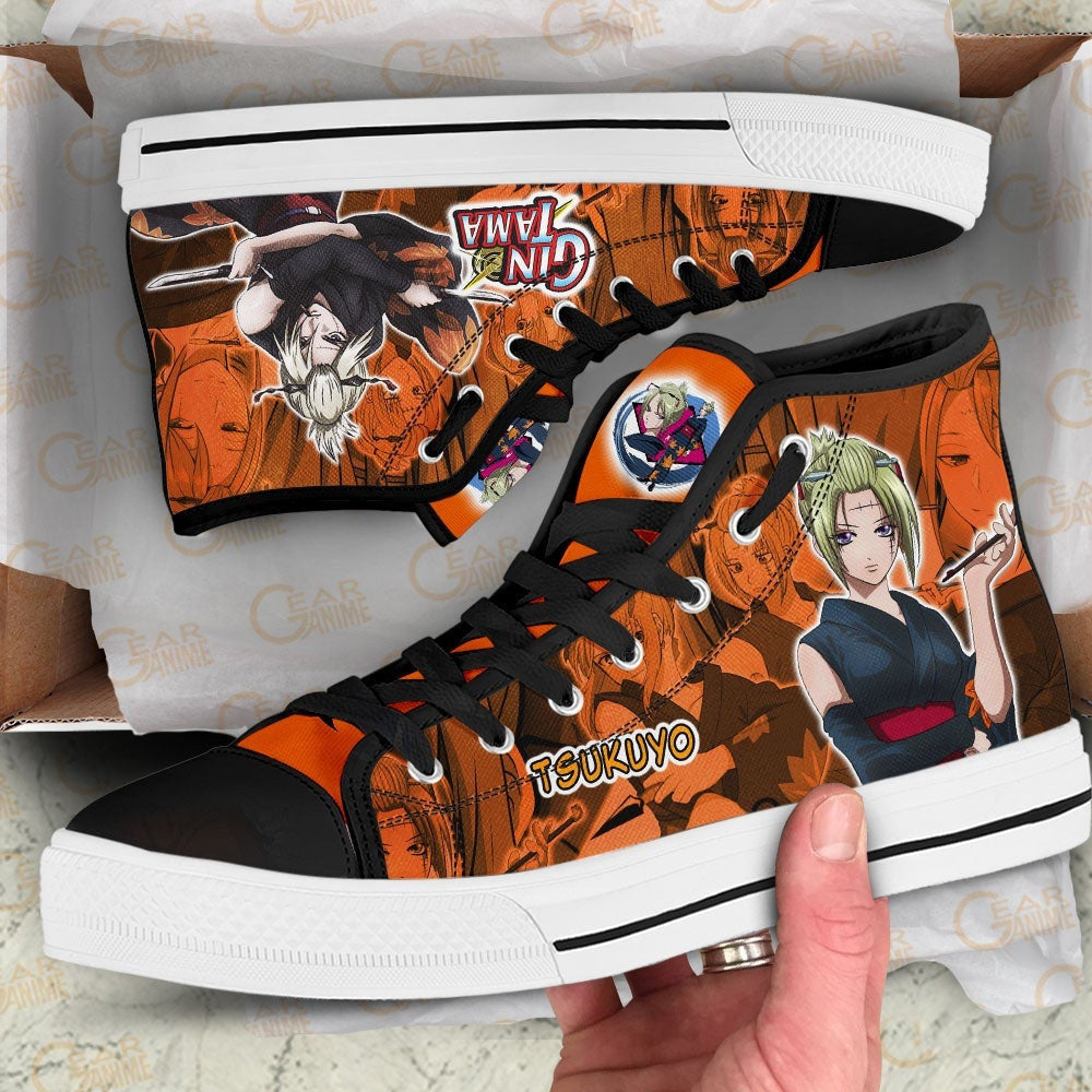 Gintama Tsukuyo High Top Shoes Custom Gintama Anime Sneakers - 2 - GearAnime