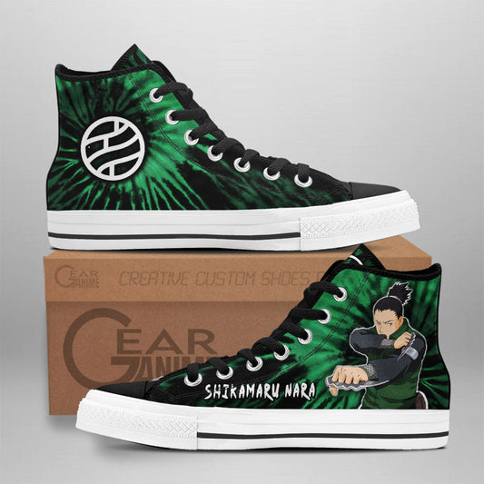 Shikamaru Nara Classic High-Top Sneakers - Custom Anime Design