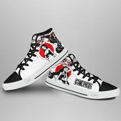 Nico Robin Classic High-Top Sneakers - Custom Anime Design