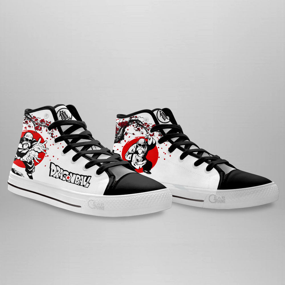 Master Roshi Classic High-Top Sneakers - Custom Anime Design