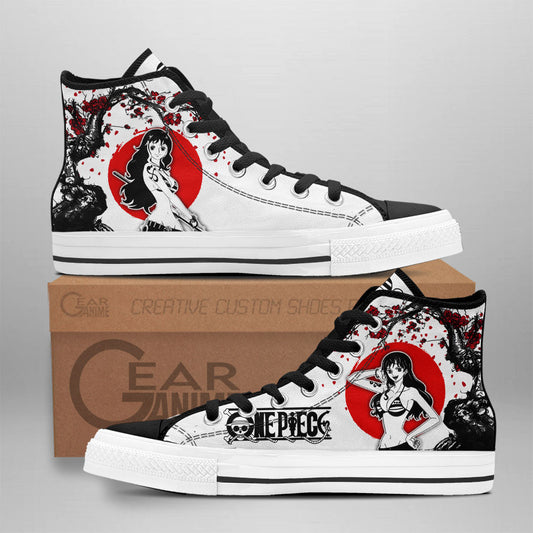 Nami Classic High-Top Sneakers - Custom Anime Design