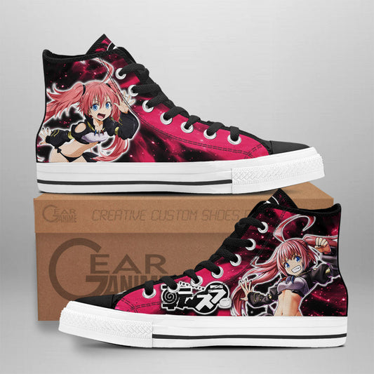 Milim Nava Classic High-Top Sneakers - Custom Anime Design
