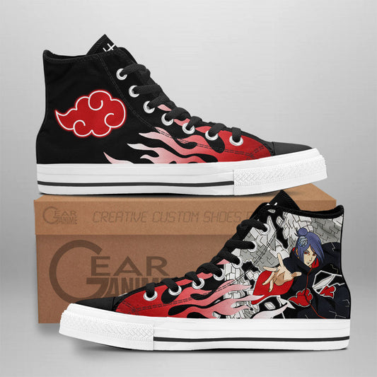 Konan Classic High-Top Sneakers - Custom Anime Design