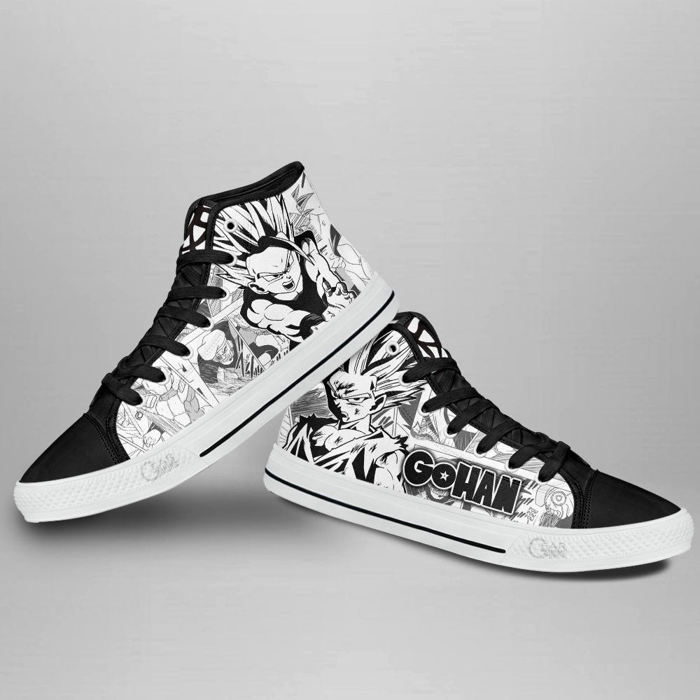Gohan Super Saiyan Classic High-Top Sneakers - Custom Anime Design