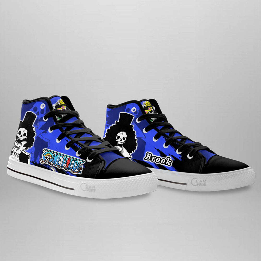 Brook High-Top Shoes Anime Custom