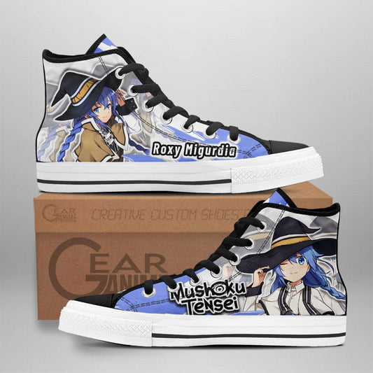 Roxy Migurdia Classic High-Top Sneakers - Custom Anime Design