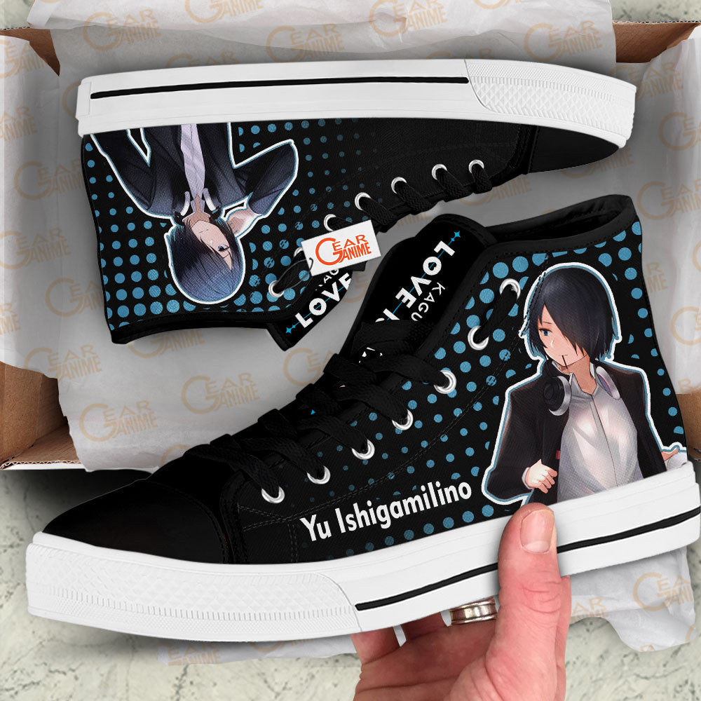 Kaguya-sama Yu Ishigami Anime Custom High Top Shoes NTT0901 Gear Anime