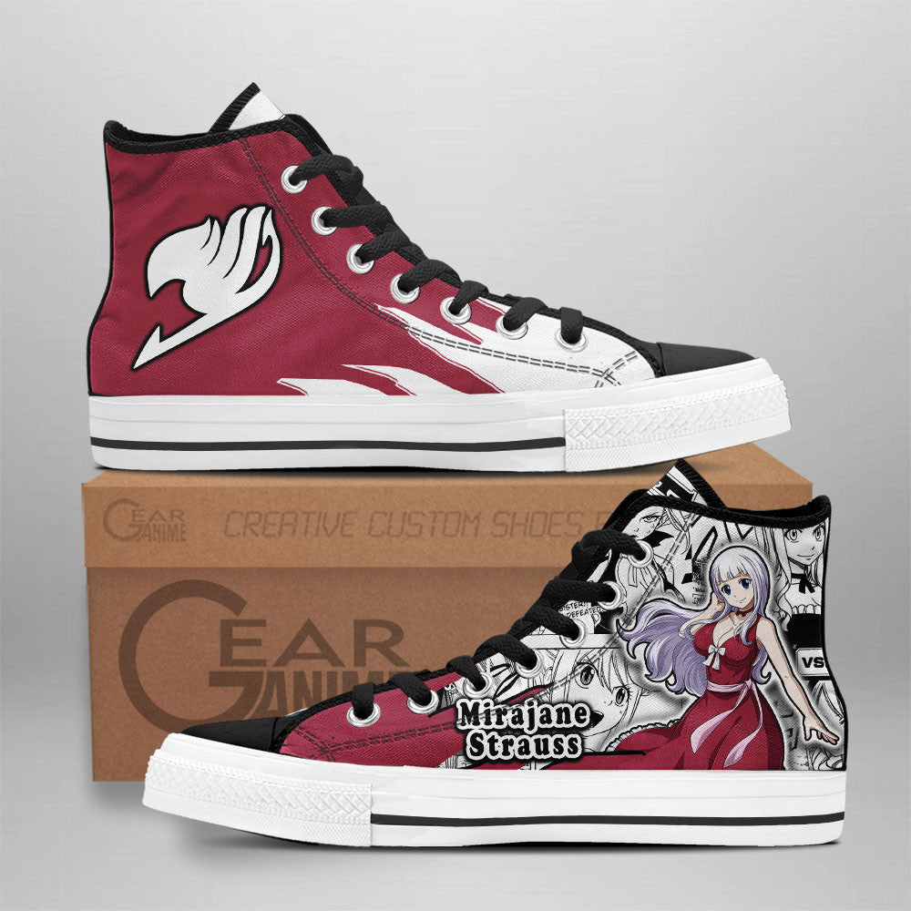 Mirajane Strauss High-Top Shoes Anime Custom