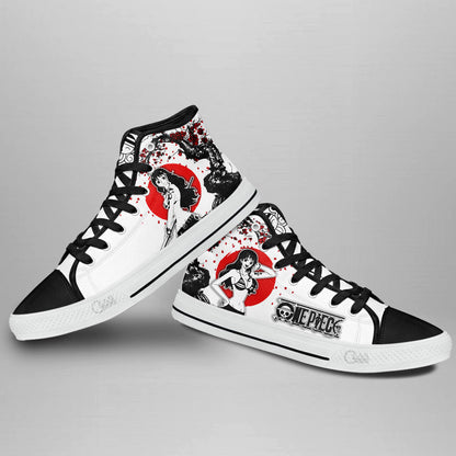Nami Classic High-Top Sneakers - Custom Anime Design