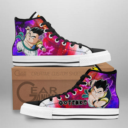 Fat Gotenks High Top Shoes Dragon Ball Super Custom Anime Sneakers Gear Anime