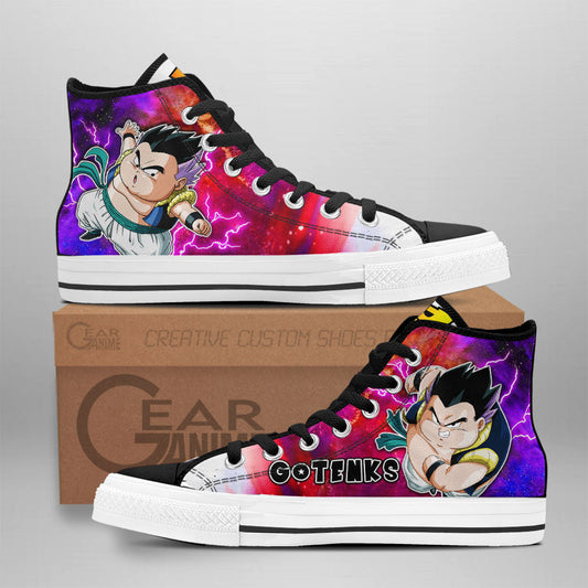 Fat Gotenks High Top Shoes Dragon Ball Super Custom Anime Sneakers Gear Anime