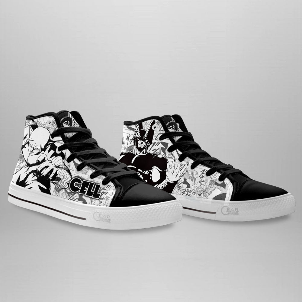 Cell Classic High-Top Sneakers - Custom Anime Design