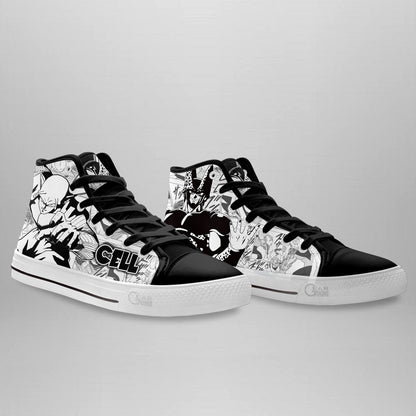 Cell Classic High-Top Sneakers - Custom Anime Design