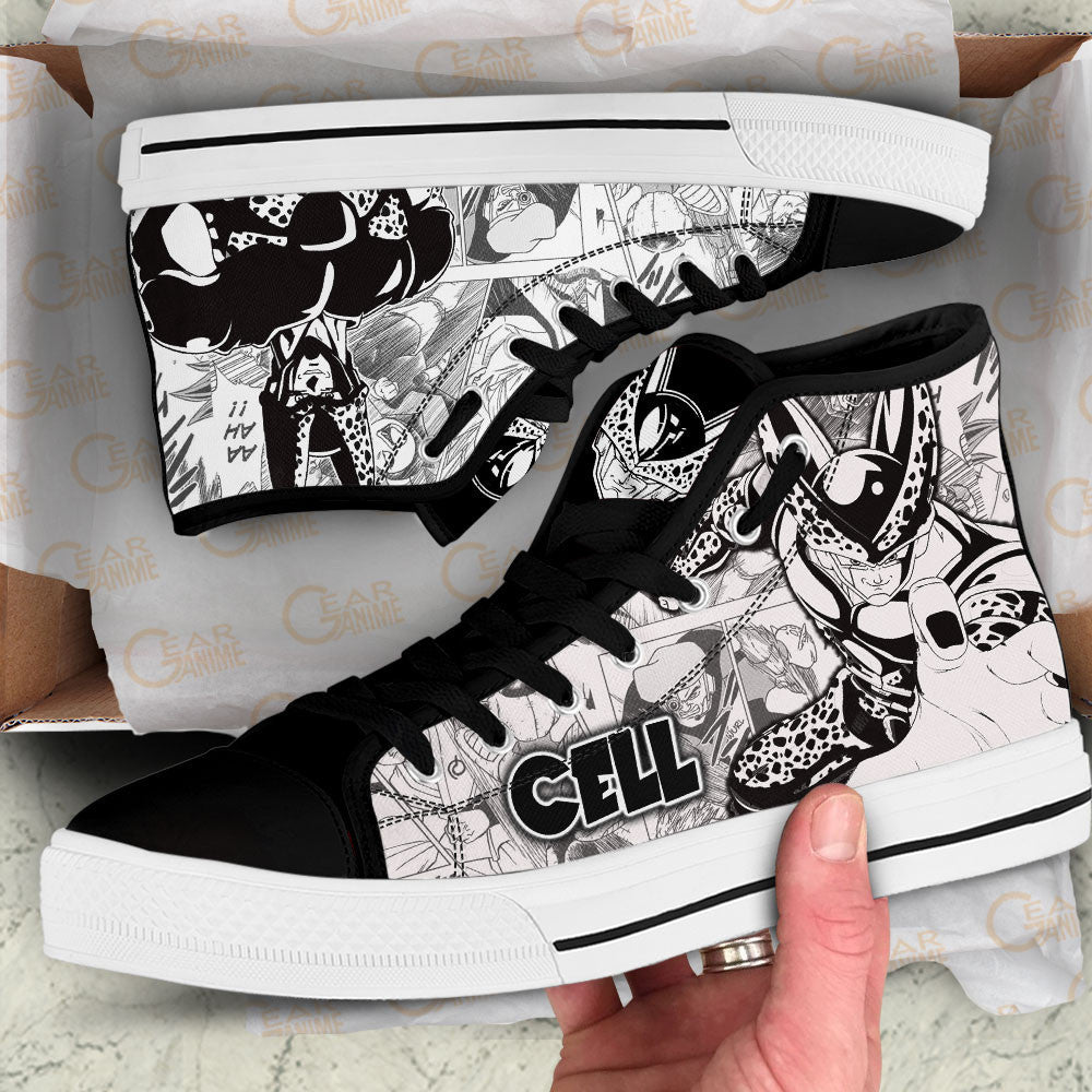 Cell Classic High-Top Sneakers - Custom Anime Design