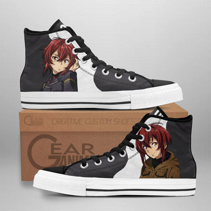 86 Eighty Six Kurena Kukumila High Top Shoes Custom Anime Sneakers - 1 - GearAnime