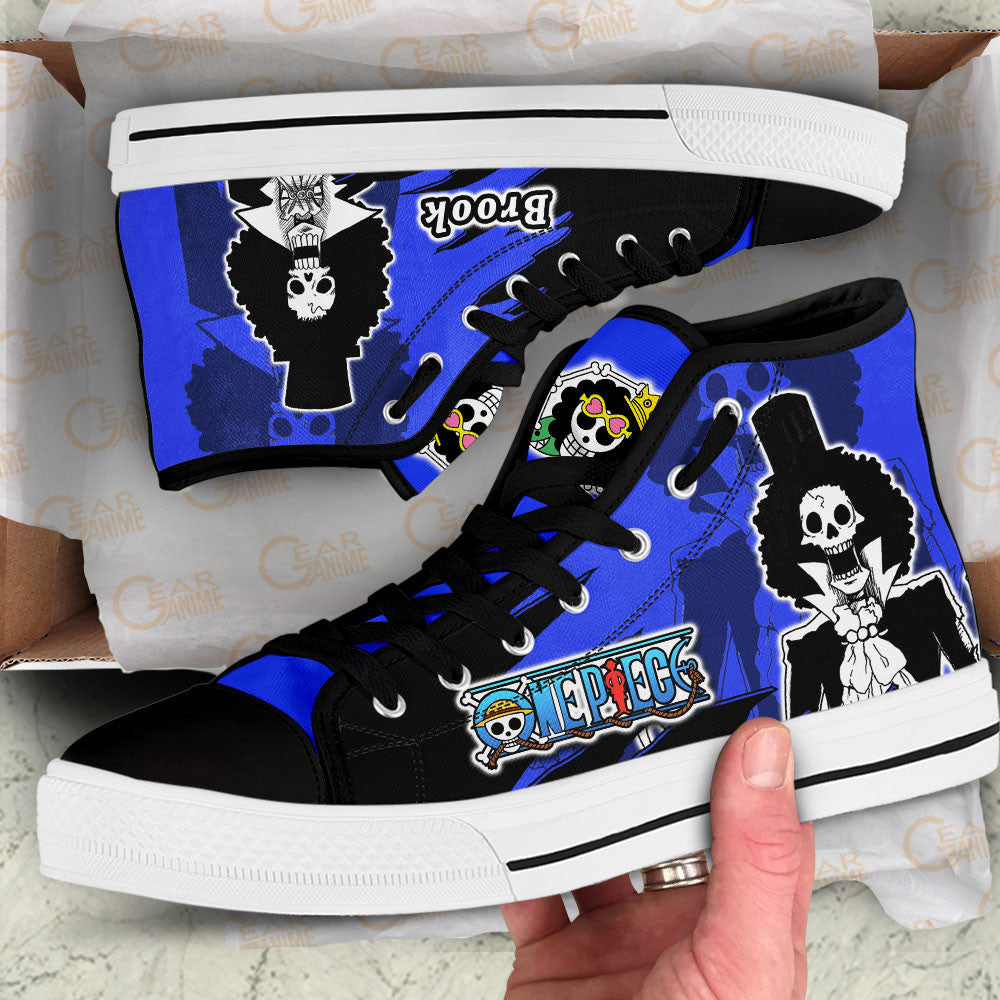 Brook High-Top Shoes Anime Custom