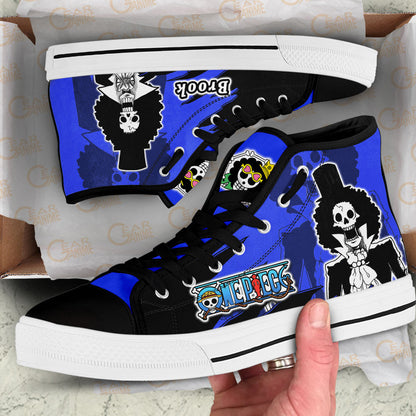 Brook High-Top Shoes Anime Custom