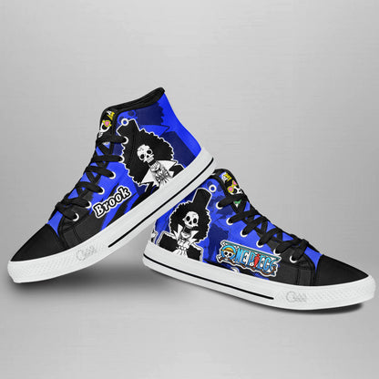 Brook High-Top Shoes Anime Custom
