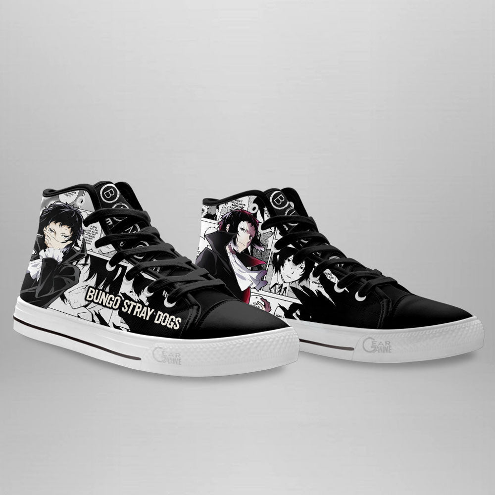 Ryuunosuke Akutagawa High-Top Shoes Anime Custom