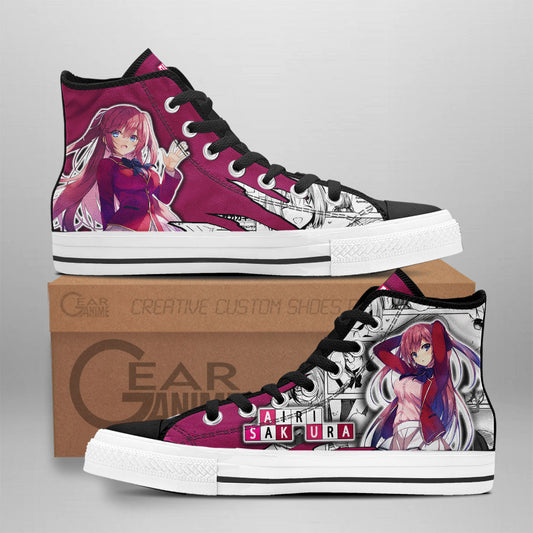 Airi Sakura High-Top Shoes Anime Custom