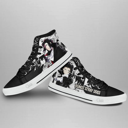 Ryuunosuke Akutagawa High-Top Shoes Anime Custom