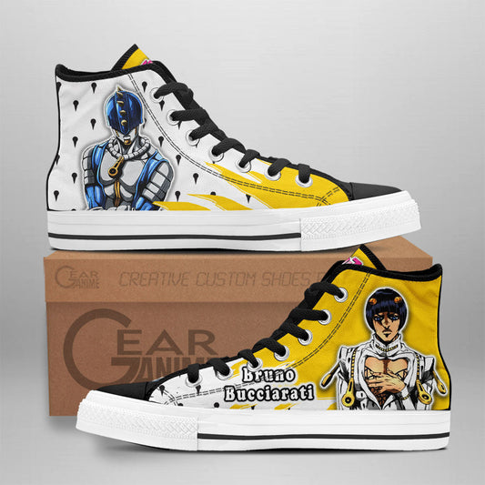 Bruno Bucciarati High-Top Shoes Anime Custom