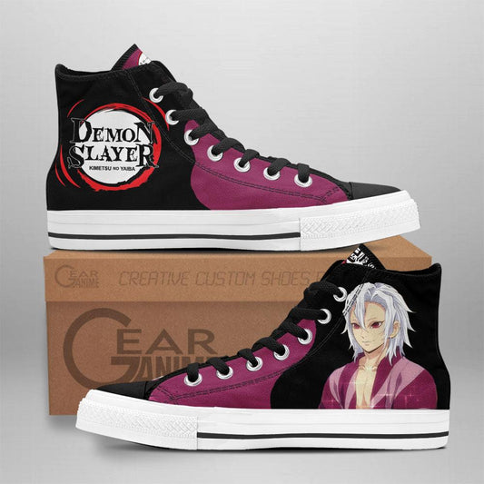 Demon Slayer Uzui Tengen No Makeup High Top Shoes Custom Anime Sneakers - 1 - GearAnime