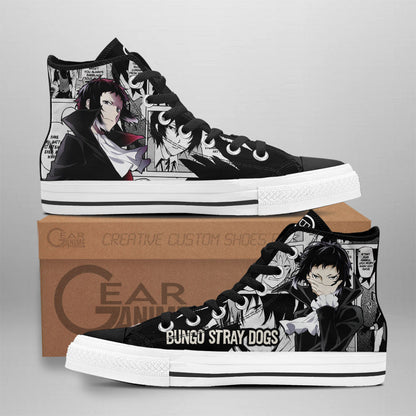 Ryuunosuke Akutagawa High-Top Shoes Anime Custom