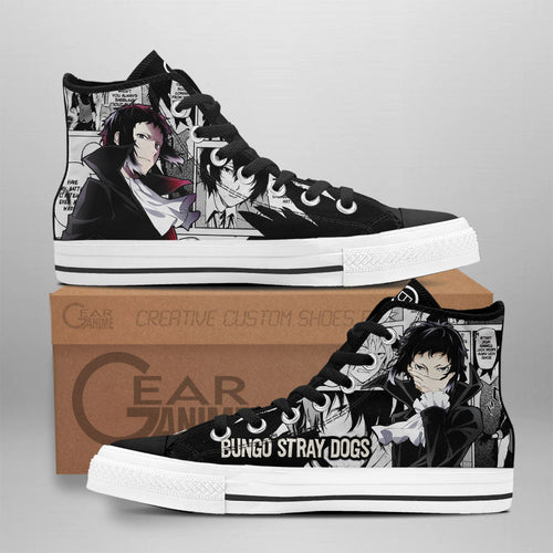 Ryuunosuke Akutagawa High-Top Shoes Anime Custom